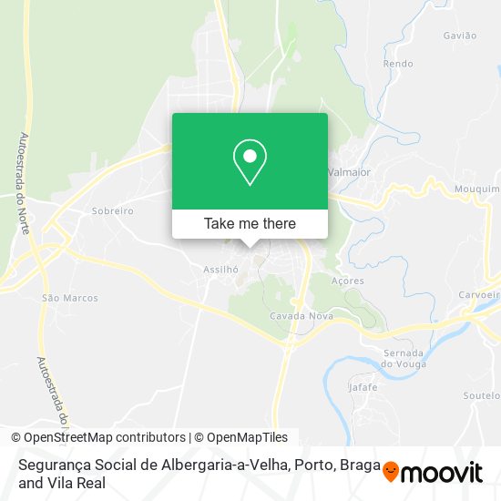 Segurança Social de Albergaria-a-Velha mapa