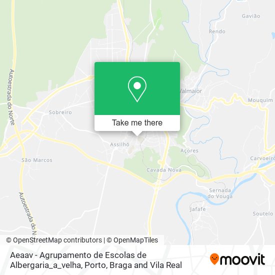 Aeaav - Agrupamento de Escolas de Albergaria_a_velha mapa