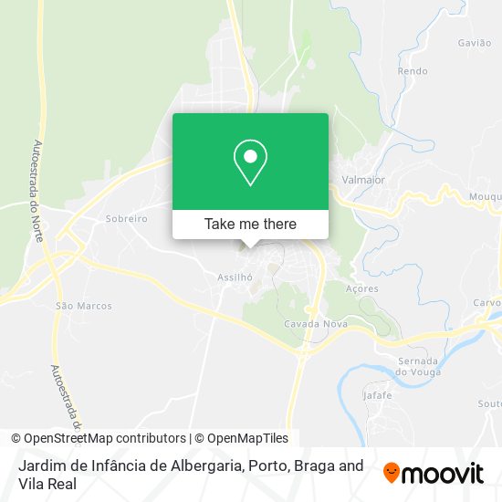 Jardim de Infância de Albergaria mapa