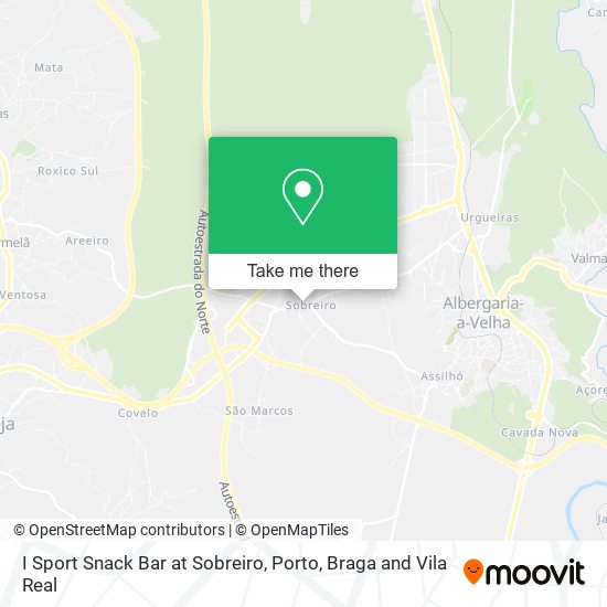 I Sport Snack Bar at Sobreiro mapa