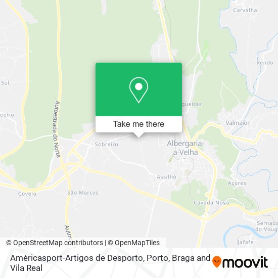 Américasport-Artigos de Desporto map