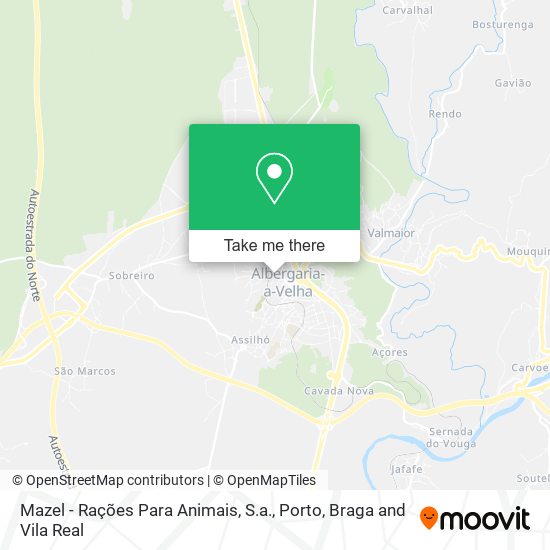 Mazel - Rações Para Animais, S.a. mapa