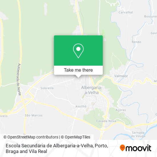 Escola Secundária de Albergaria-a-Velha mapa