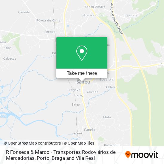 R Fonseca & Marco - Transportes Rodoviários de Mercadorias map