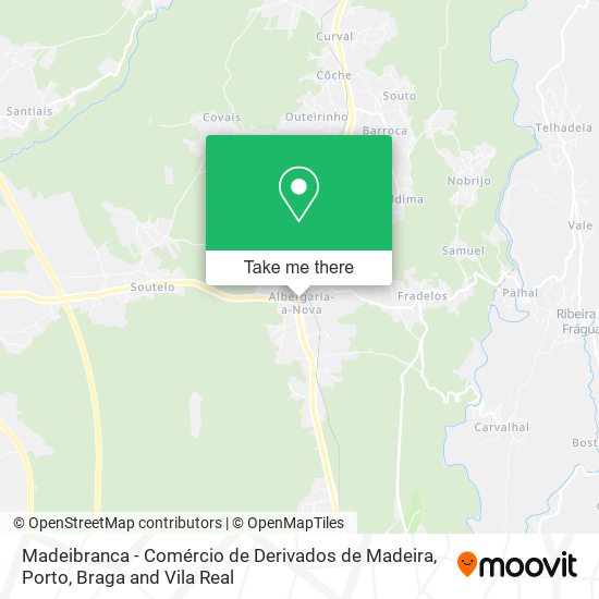 Madeibranca - Comércio de Derivados de Madeira map