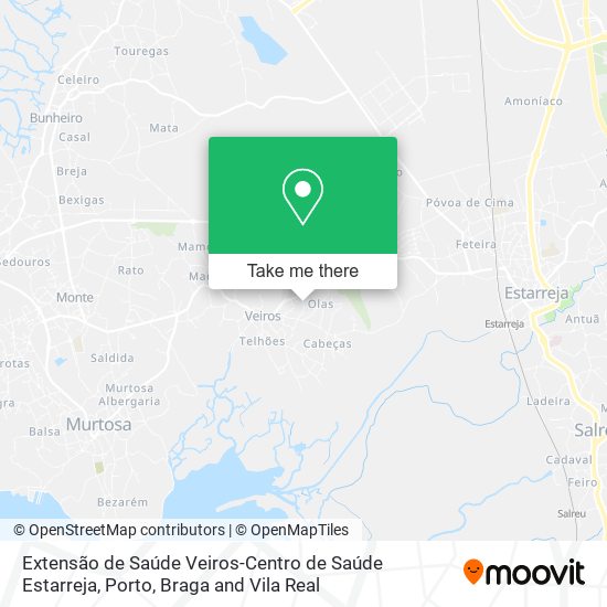 Extensão de Saúde Veiros-Centro de Saúde Estarreja map