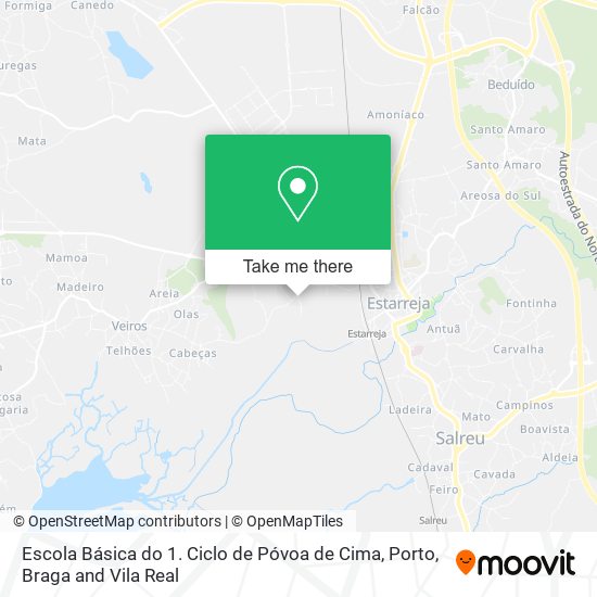 Escola Básica do 1. Ciclo de Póvoa de Cima map