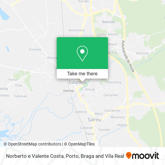 Norberto e Valente Costa mapa