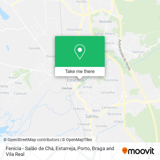 Fenícia - Salão de Chá, Estarreja map