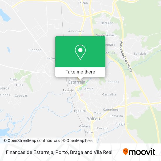 Finanças de Estarreja map