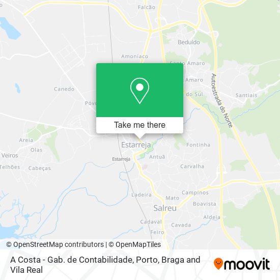 A Costa - Gab. de Contabilidade map