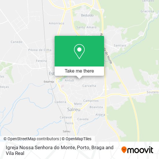 Igreja Nossa Senhora do Monte mapa