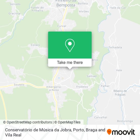 Conservatório de Música da Jobra mapa