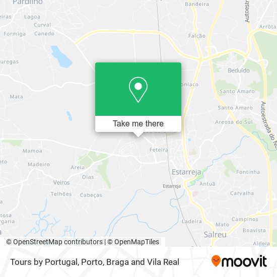 Tours by Portugal mapa
