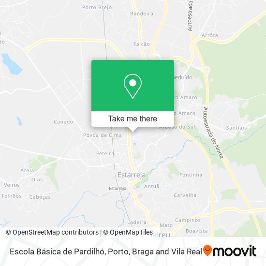 Escola Básica de Pardilhó map