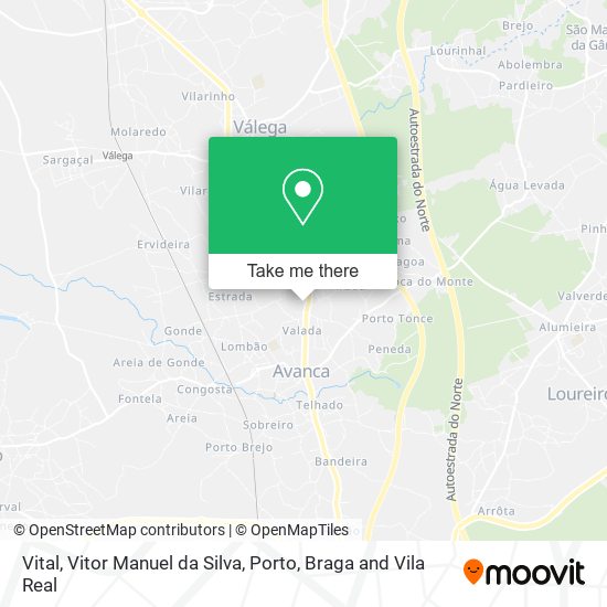 Vital, Vitor Manuel da Silva map