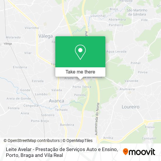 Leite Avelar - Prestação de Serviços Auto e Ensino map