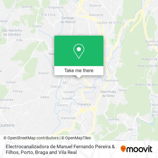 Electrocanalizadora de Manuel Fernando Pereira & Filhos map