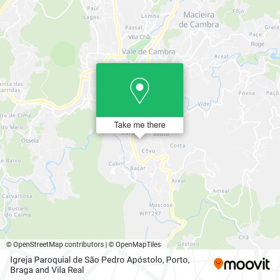 Igreja Paroquial de São Pedro Apóstolo mapa