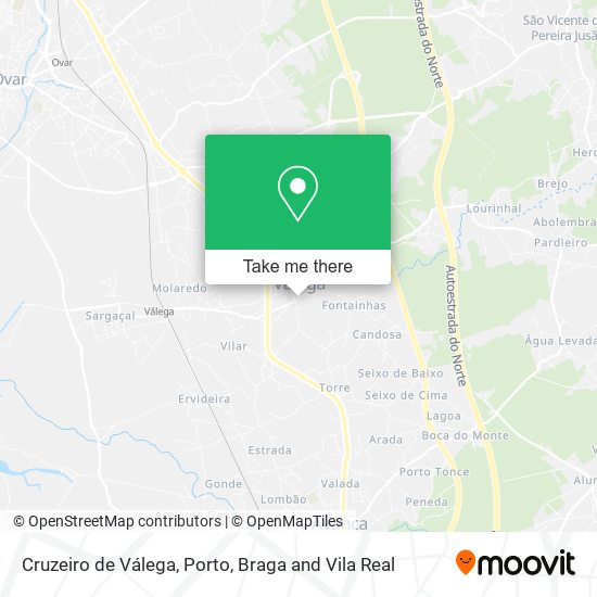 Cruzeiro de Válega mapa