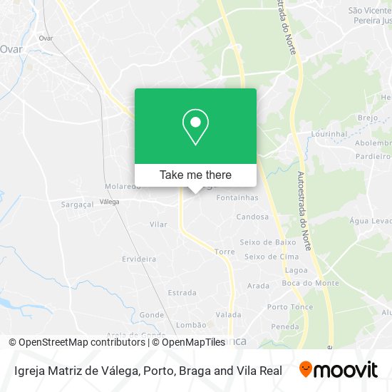 Igreja Matriz de Válega map