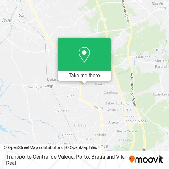 Transporte Central de Valega map