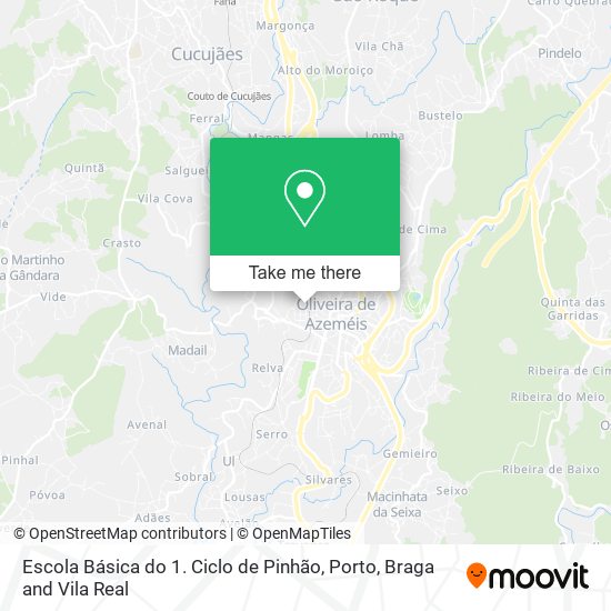 Escola Básica do 1. Ciclo de Pinhão map