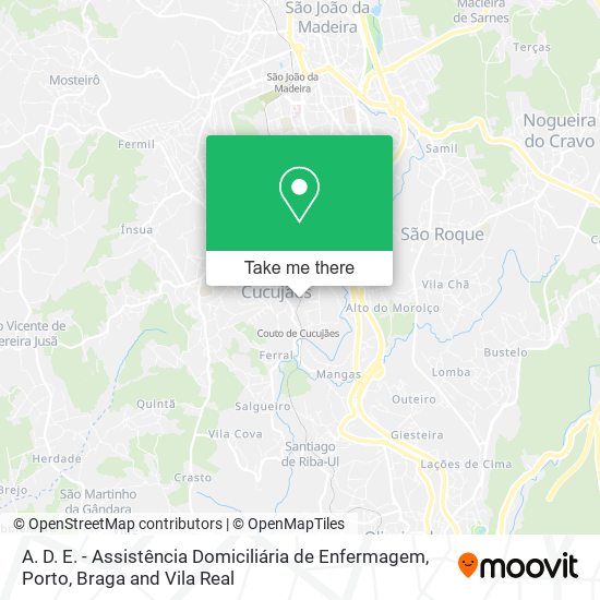 A. D. E. - Assistência Domiciliária de Enfermagem mapa