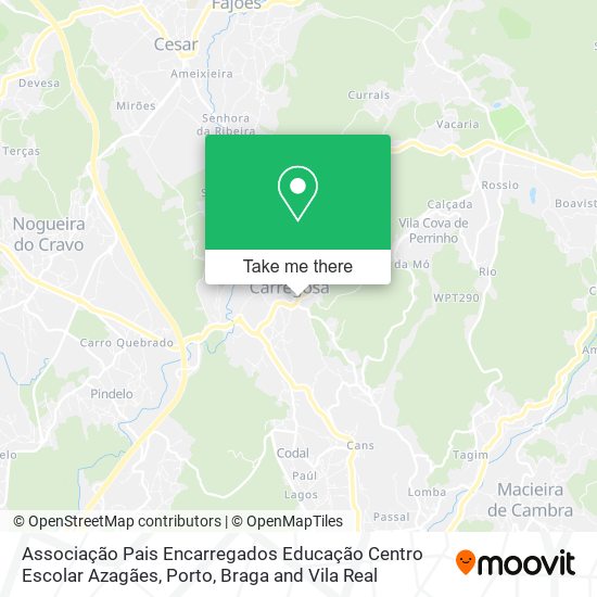 Associação Pais Encarregados Educação Centro Escolar Azagães mapa