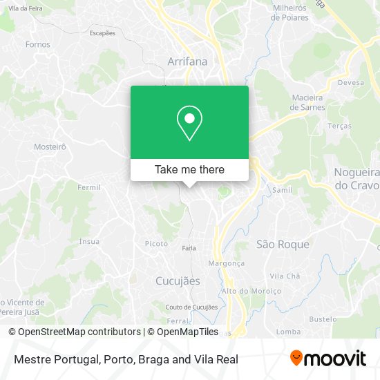 Mestre Portugal map