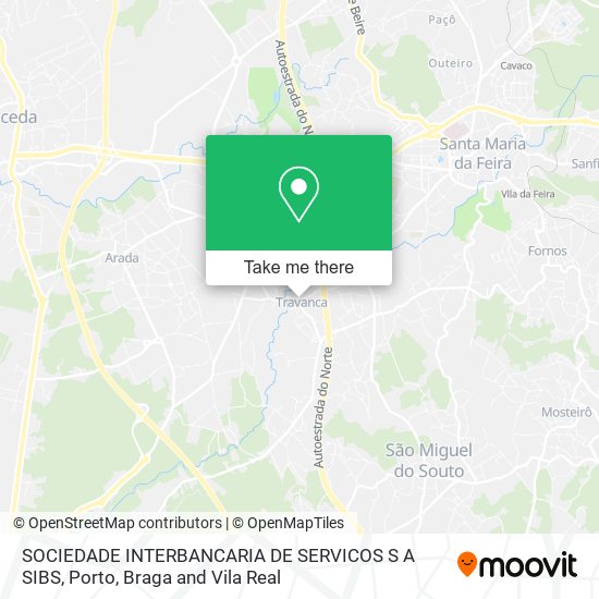 SOCIEDADE INTERBANCARIA DE SERVICOS S A SIBS map