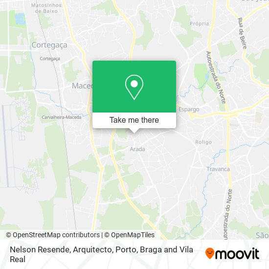Nelson Resende, Arquitecto map