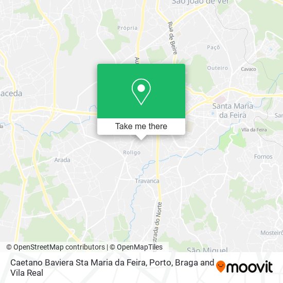 Caetano Baviera Sta Maria da Feira map