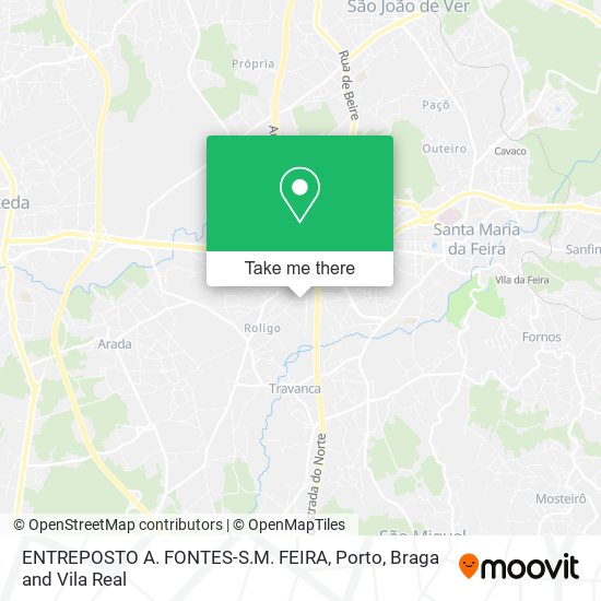 ENTREPOSTO A. FONTES-S.M. FEIRA map