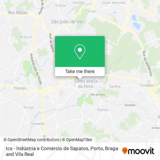 Ics - Indústria e Comércio de Sapatos mapa