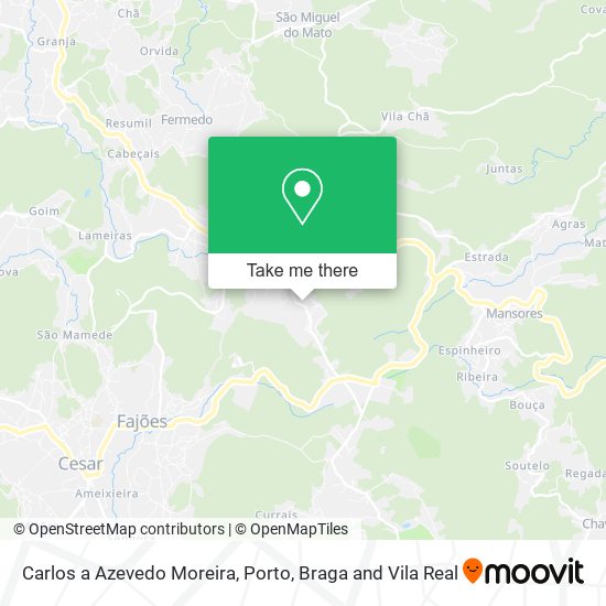 Carlos a Azevedo Moreira map