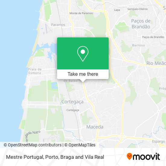 Mestre Portugal map