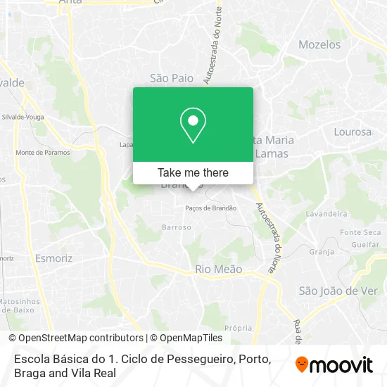 Escola Básica do 1. Ciclo de Pessegueiro map