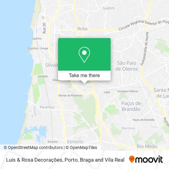 Luís & Rosa Decorações mapa