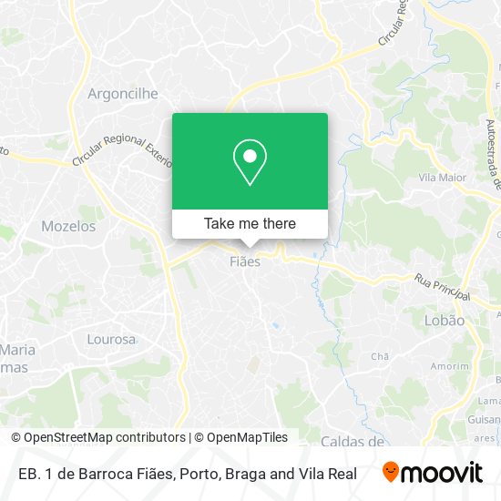 EB. 1 de Barroca Fiães map