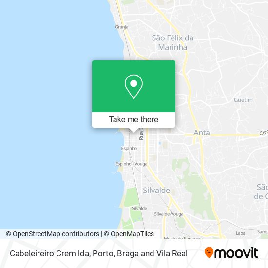Cabeleireiro Cremilda mapa