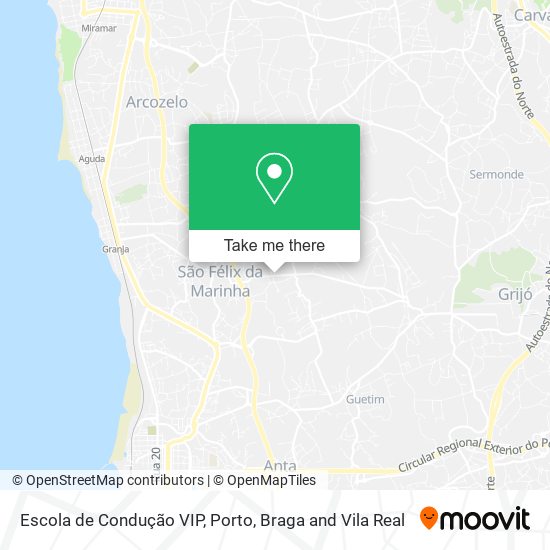 Escola de Condução VIP map