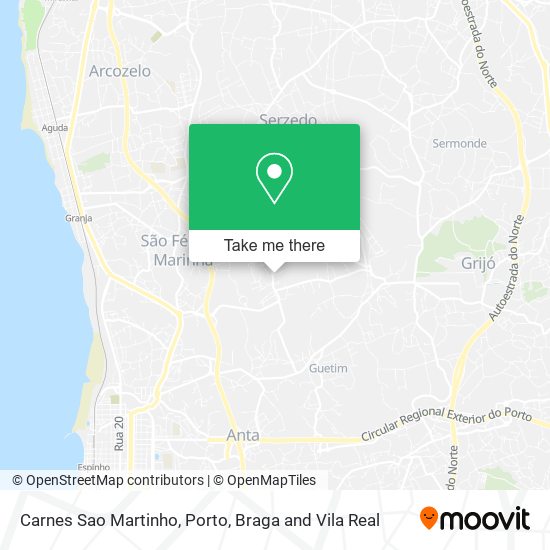 Carnes Sao Martinho map