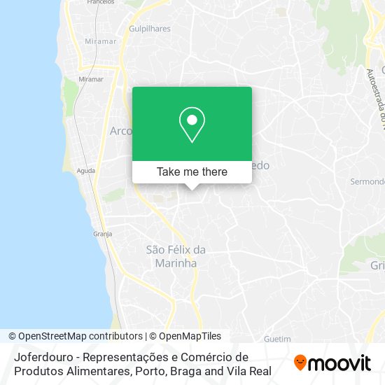 Joferdouro - Representações e Comércio de Produtos Alimentares map