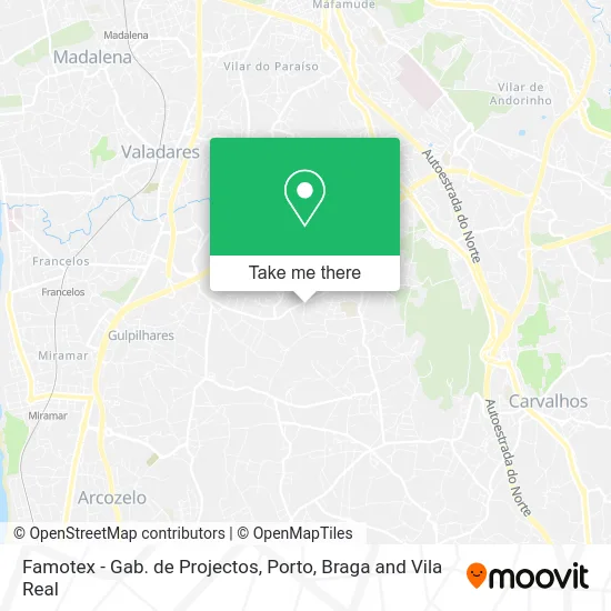 Famotex - Gab. de Projectos map