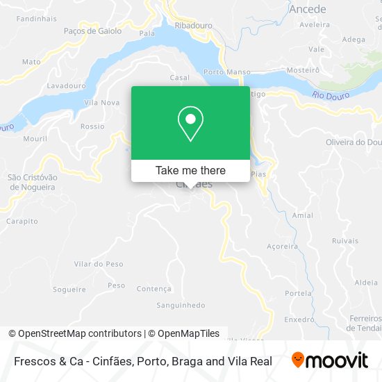Frescos & Ca - Cinfães map
