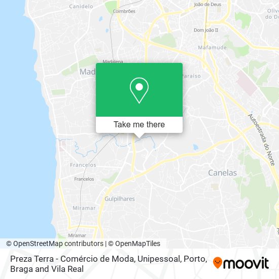 Preza Terra - Comércio de Moda, Unipessoal map