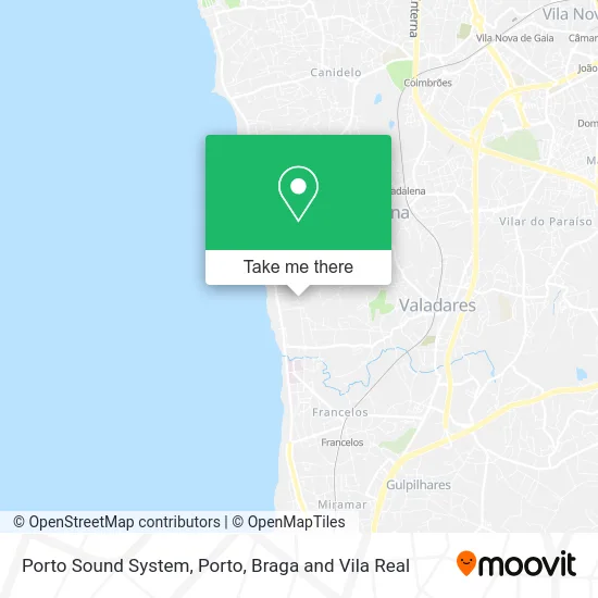 Porto Sound System map