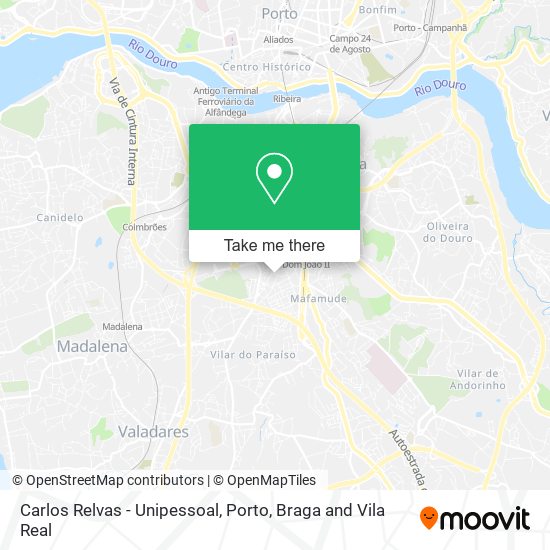 Carlos Relvas - Unipessoal map