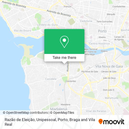 Razão de Eleição, Unipessoal mapa